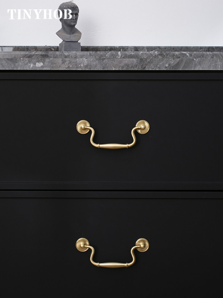 Furniture Hardware Drop Pulls - Luxe vintage messing grepen met hangende