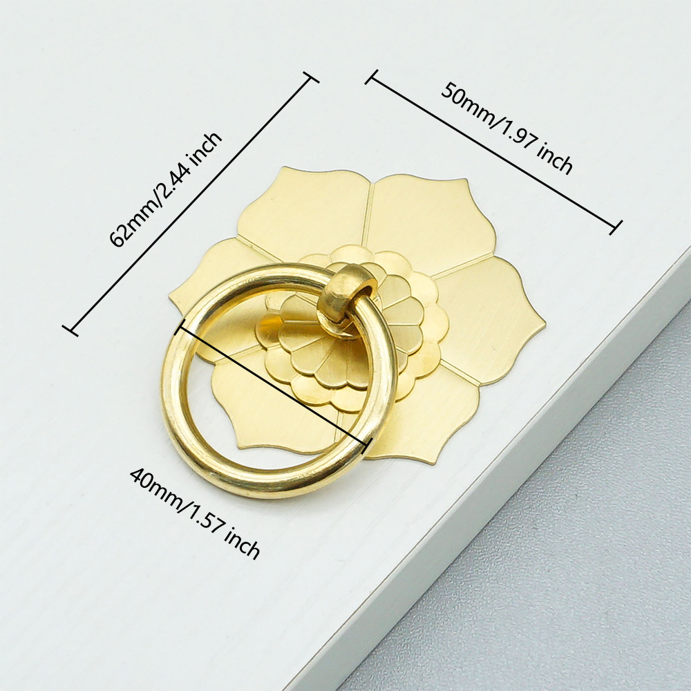 Hanger Ring Bloemen Messing Ka - Furniture Hardware Drop Pulls recensie en prijs